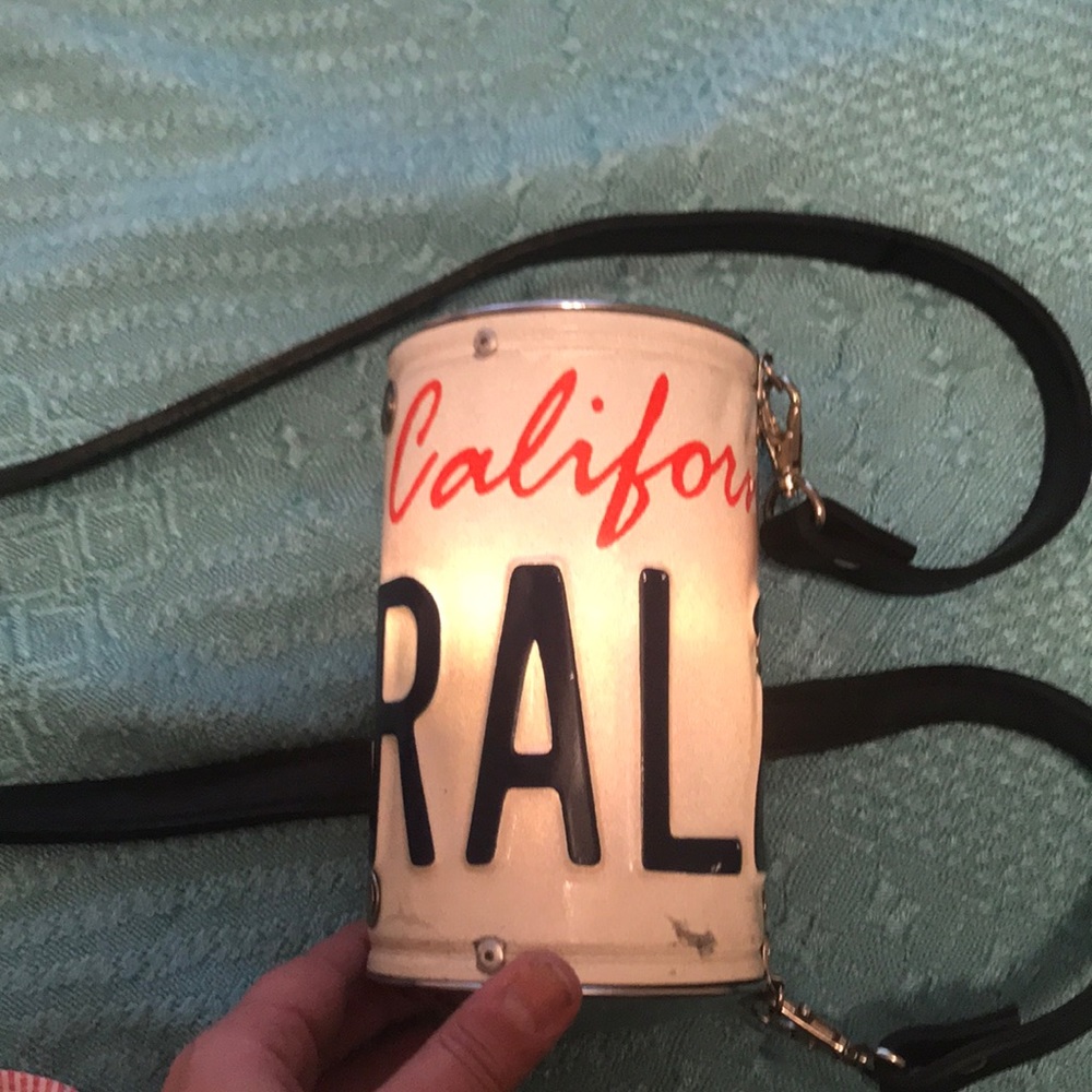 California license plate purse by little earth.